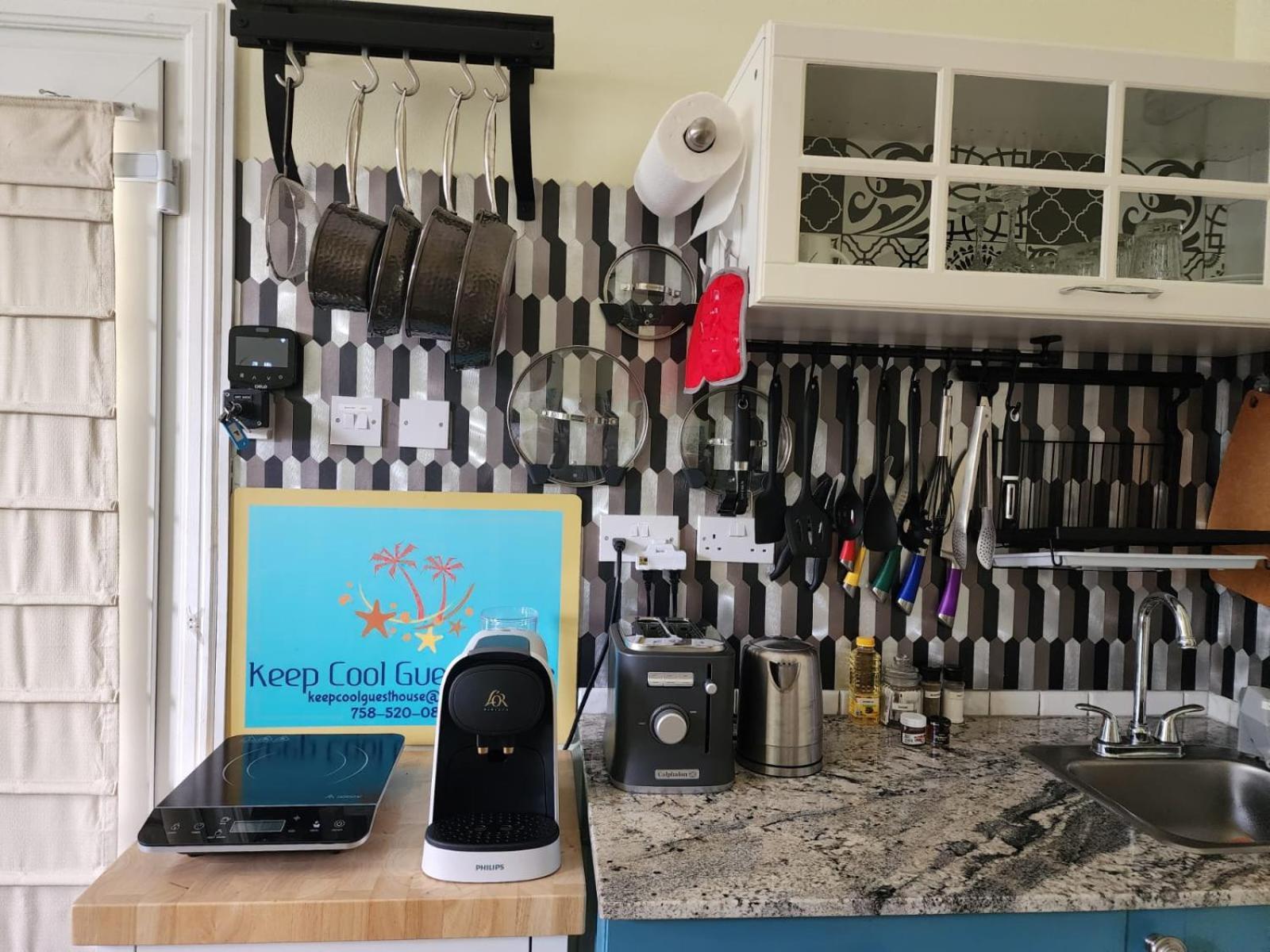 Keep Cool Guesthouse Gros Islet Eksteriør bilde